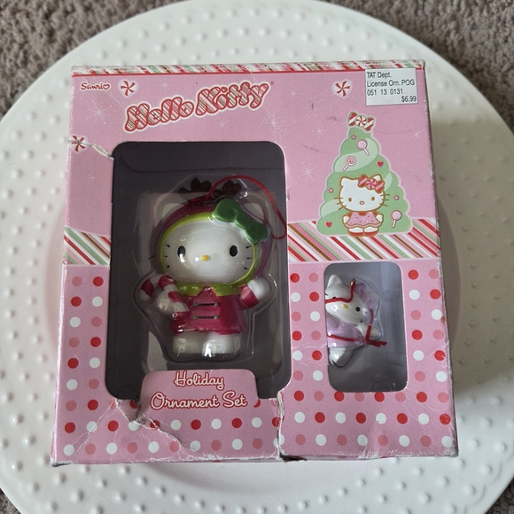 Sanrio Other - NIB NWT Vintage 2003 Hello Kitty Holiday Ornament Set
